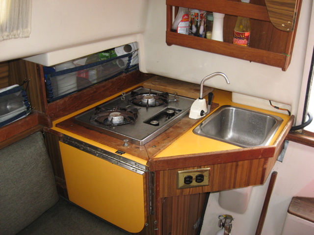 Galley w/ 2 burner propane stove.JPG