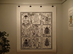 Finished woodblock print