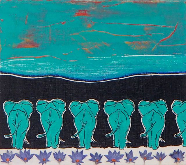 Drenched in Turquoise (6”x7”) $80.00